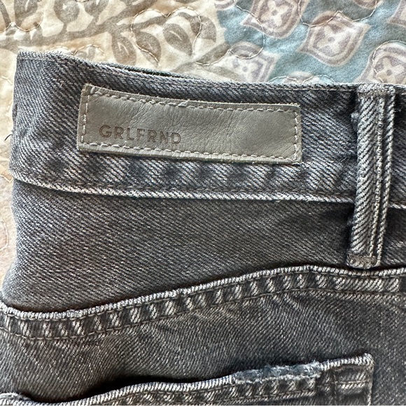 Revolve GRLFRND Black Karolina High-Rise Skinny Jean Raw Hem 26 - Picture 10 of 10